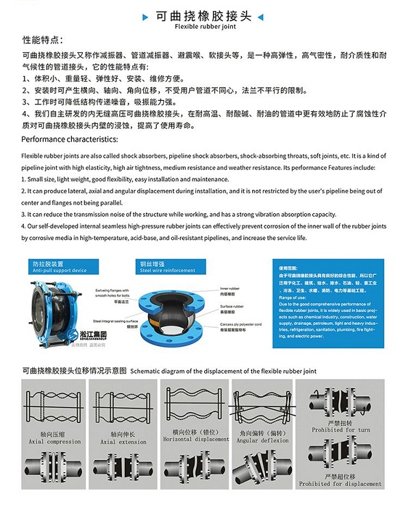 负压耐磨橡胶软接头 负压耐磨橡胶软接头